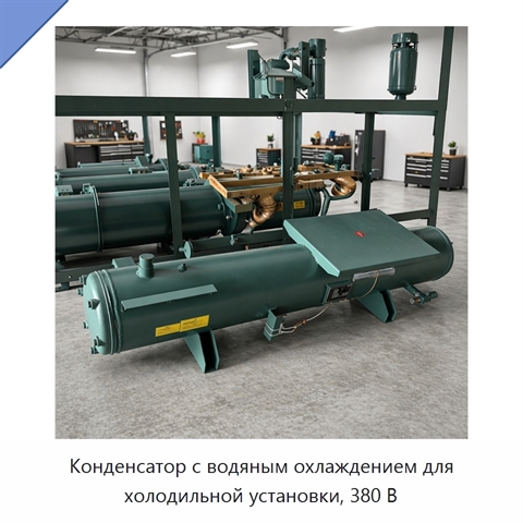 Конденсатор с водяным охлаждением для холодильной установки, 380 В