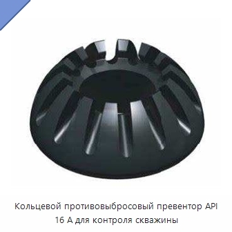 Кольцевой противовыбросовый превентор API 16 А для контроля скважины