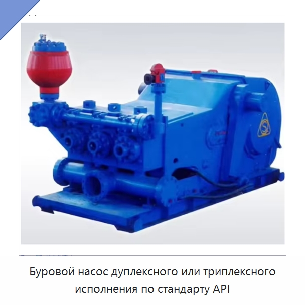 Буровой насос дуплексного или триплексного исполнения по стандарту API — Нефтепромысловое оборудование