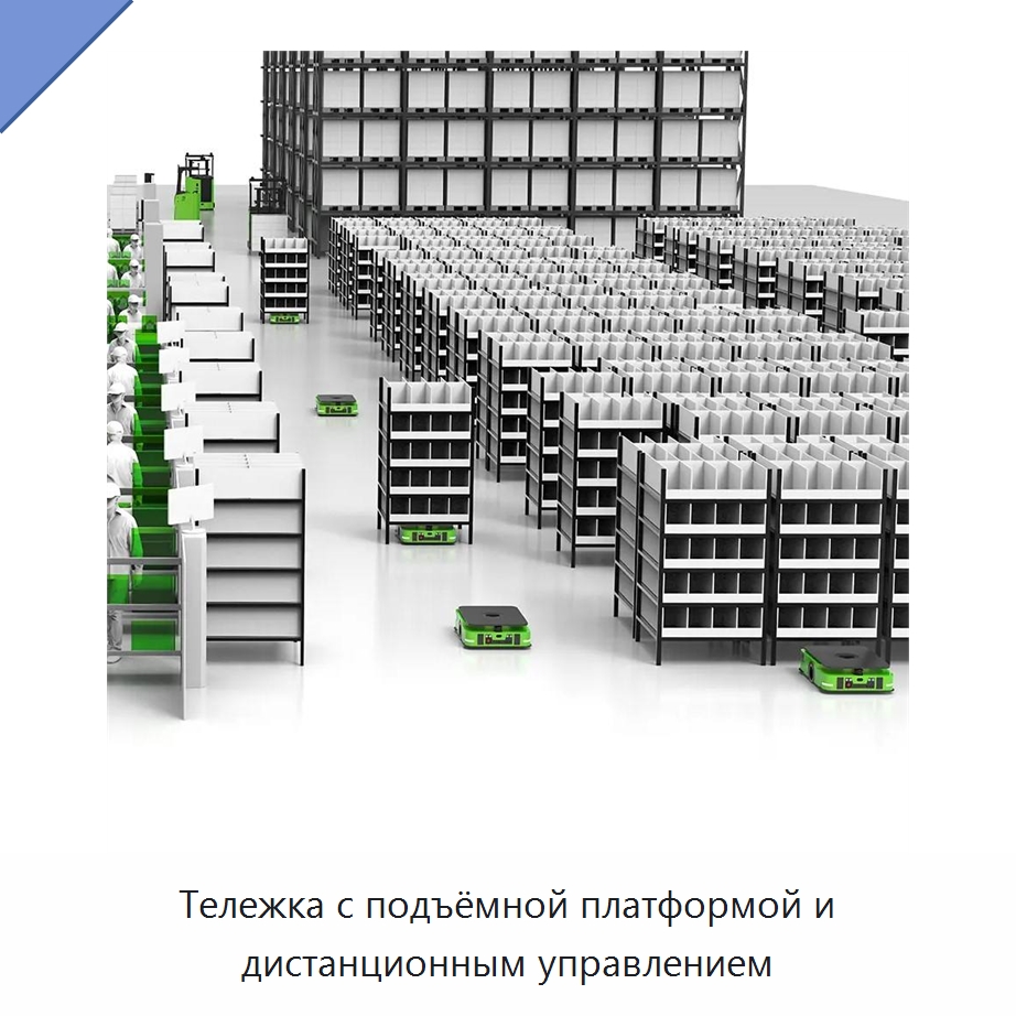 Тележка с подъёмной платформой и дистанционным управлением — Подъемные столы