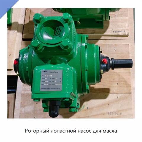 Роторный лопастной насос для масла