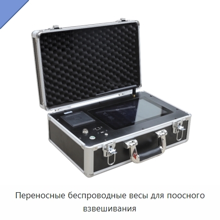 Переносные беспроводные весы для поосного взвешивания
