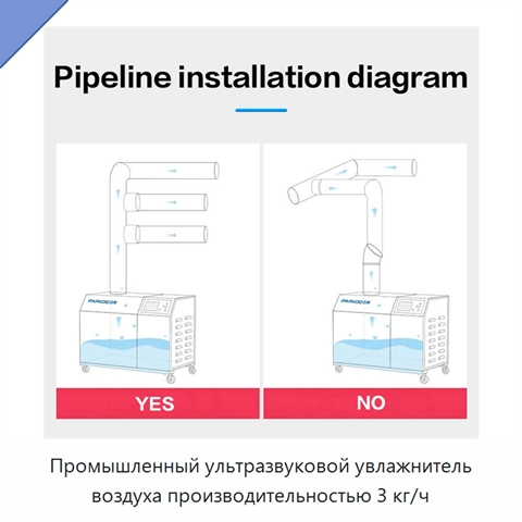 Промышленный ультразвуковой увлажнитель воздуха производительностью 3 кг/ч