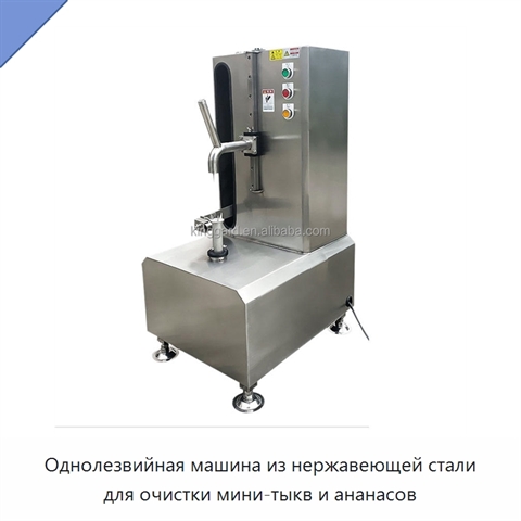 Однолезвийная машина из нержавеющей стали для очистки мини-тыкв и ананасов