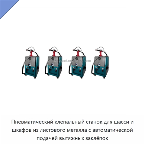 Пневматический клепальный станок для шасси и шкафов из листового металла с автоматической подачей вытяжных заклёпок