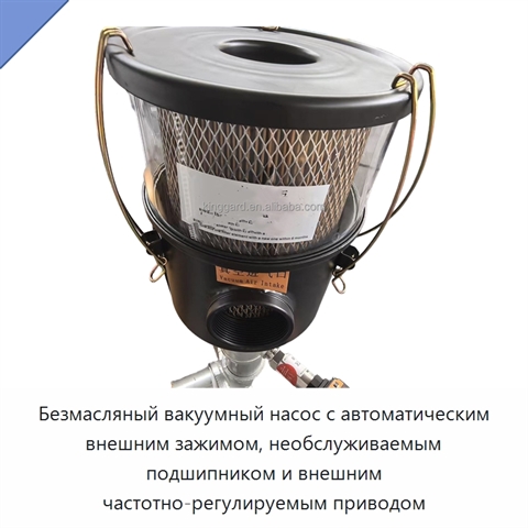 Безмасляный вакуумный насос с автоматическим внешним зажимом, необслуживаемым подшипником и внешним частотно-регулируемым приводом