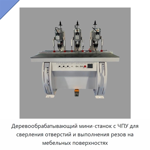 Деревообрабатывающий мини-станок с ЧПУ для сверления отверстий и выполнения резов на мебельных поверхностях