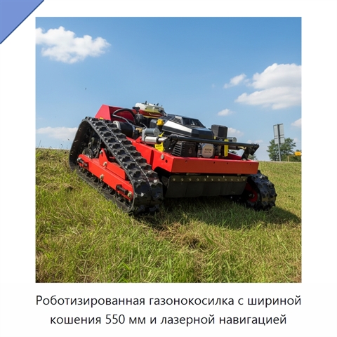 Роботизированная газонокосилка с шириной кошения 550 мм и лазерной навигацией